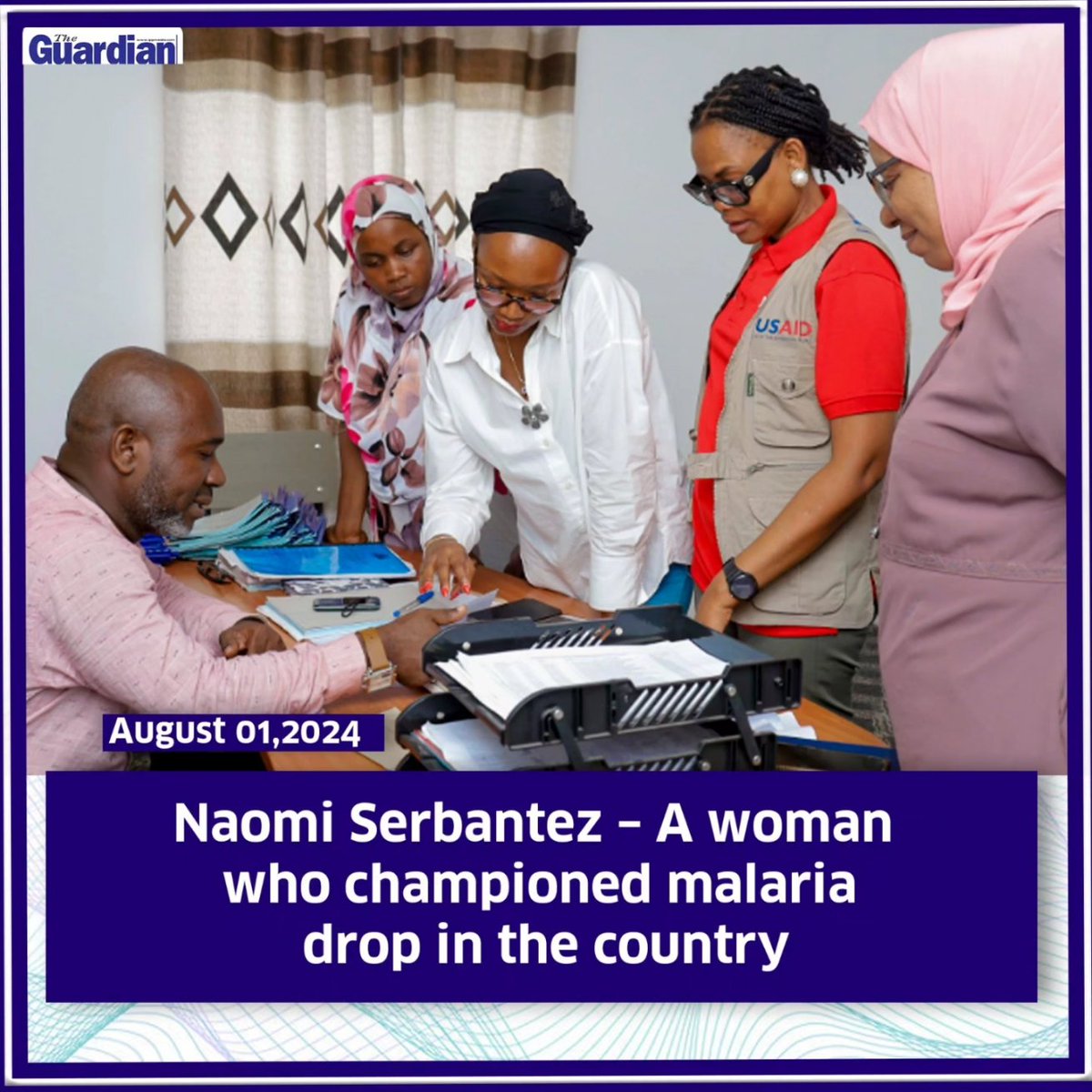 #News As the US President’s Malaria Initiative’s (PMI) USAID Resident Advisor and Malaria Team Lead, <a href="/NaomiKaspar/">Naomi Serbantez</a> leads the second largest global PMI program with programming at $44 million per year whereby she oversees how the funds are spent....ippmedia.com/the-guardian/n…