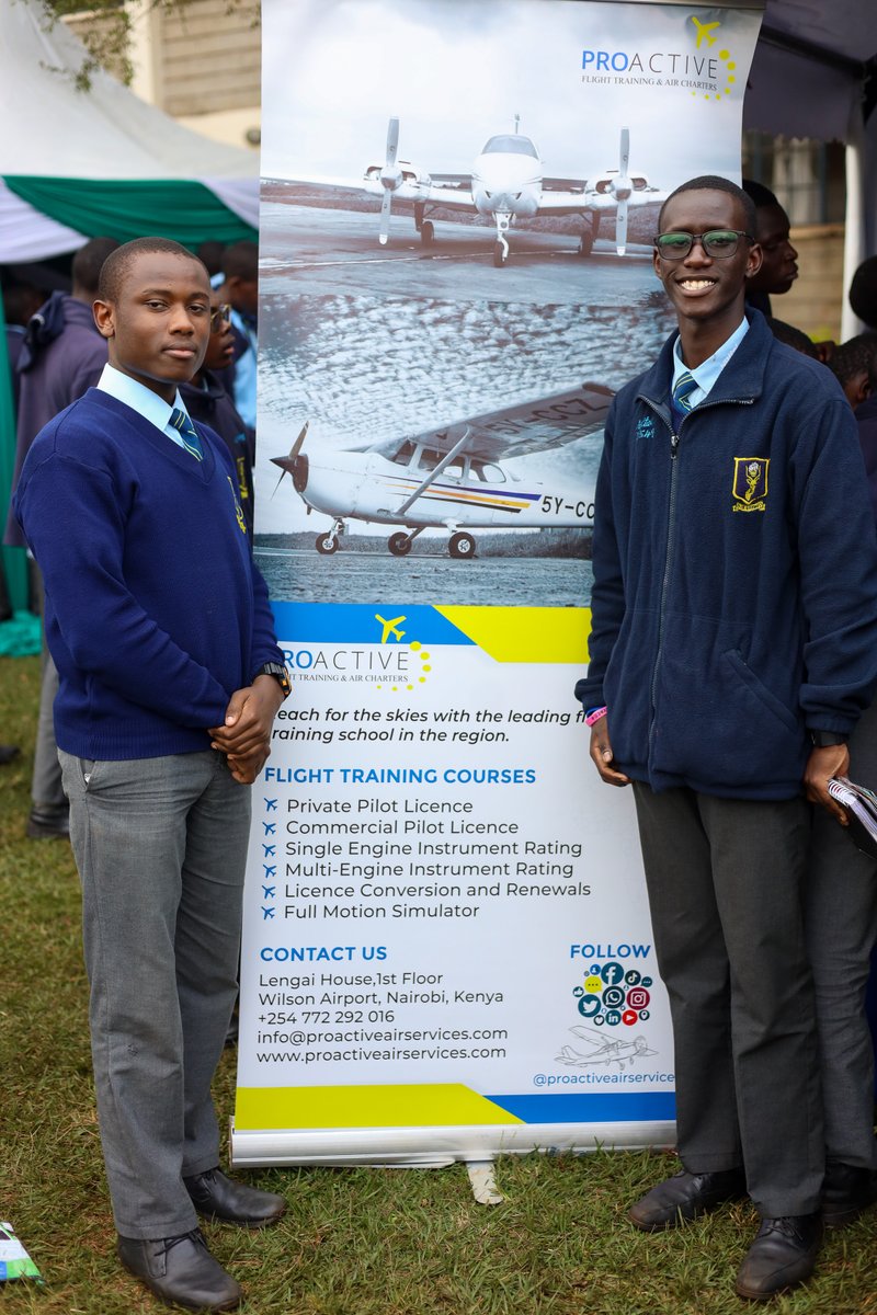 ProactiveFlight's tweet image. 🌟 Exciting Day at Nairobi School's Career Day! 🚀✈️

We had an amazing time sharing our passion for aviation with the bright students at Nairobi School. From interactive sessions to engaging discussions, it was all about inspiring the next generation of aviators. 🛩️✨