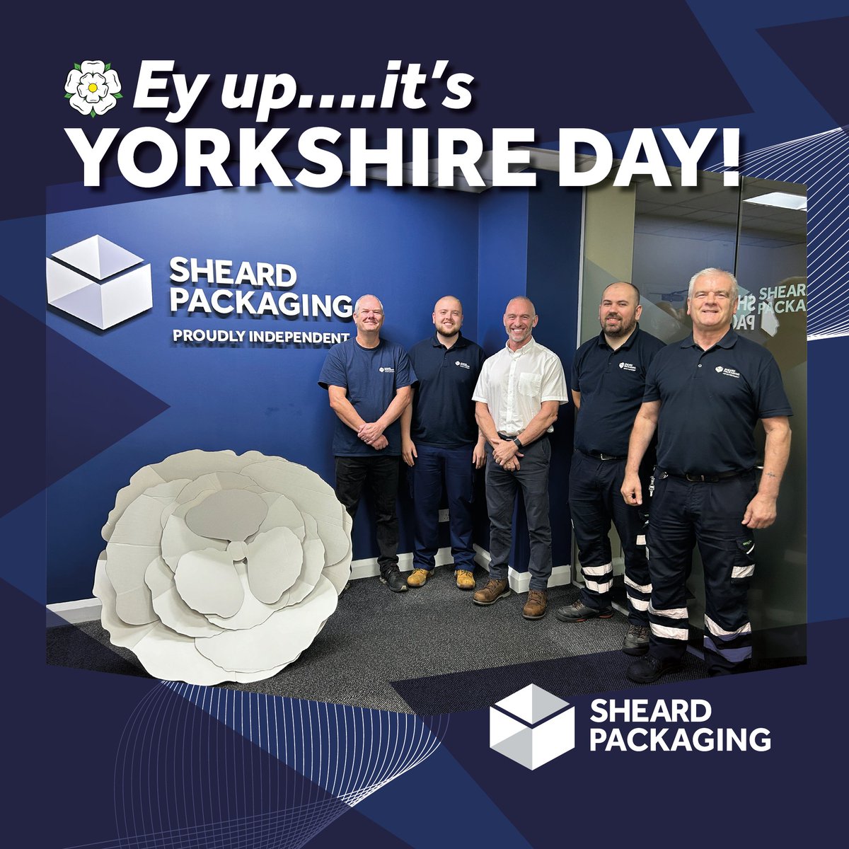 As a proud Yorkshire business, we're celebrating some of our most ‘Yorkshire Men’ and showing them some appreciation …‘Champion’! #YorkshireDay #TeamSheard