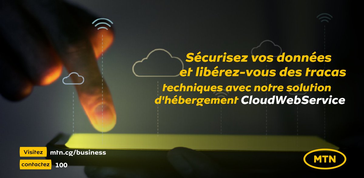 Profitez de l'offre gratuite pour 30 jours en souscrivant sur servicesweb.mtncongo.net/store/hebergem….

Contactez-nous dès maintenant au 𝟏𝟎𝟎 ou par e-mail à mtnbusiness.cg@mtn.com pour en plus d'informations.

#AlorsOnFaitQuoiAujourdhui