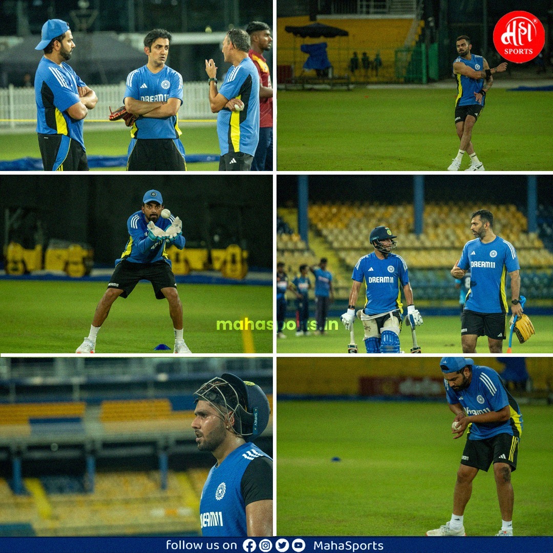 Maha_Sports's tweet image. टीम इंडिया..❤️
.
.
.
#TeamIndia #practicesession