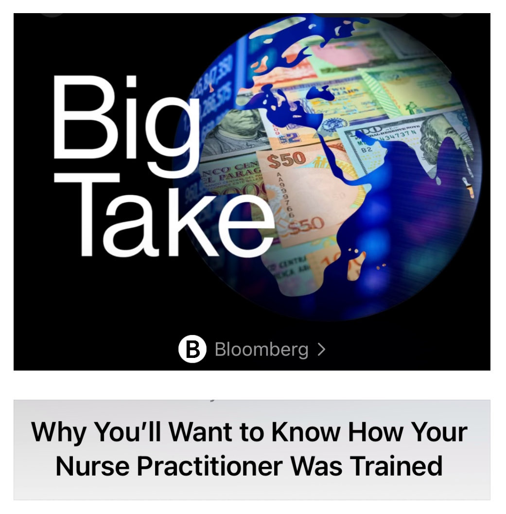 MarilynHeineMD's tweet image. The rapidly increasing nurse practitioners’ “profession has never been standardized, and some students worry they’re not being set up for success.”

🎧tinyurl.com/bddtjt7z

👓 tinyurl.com/3m8z5fyh

#MedicalSchoolMatters #PatientSafety #TruthInAdvertising #Transparency