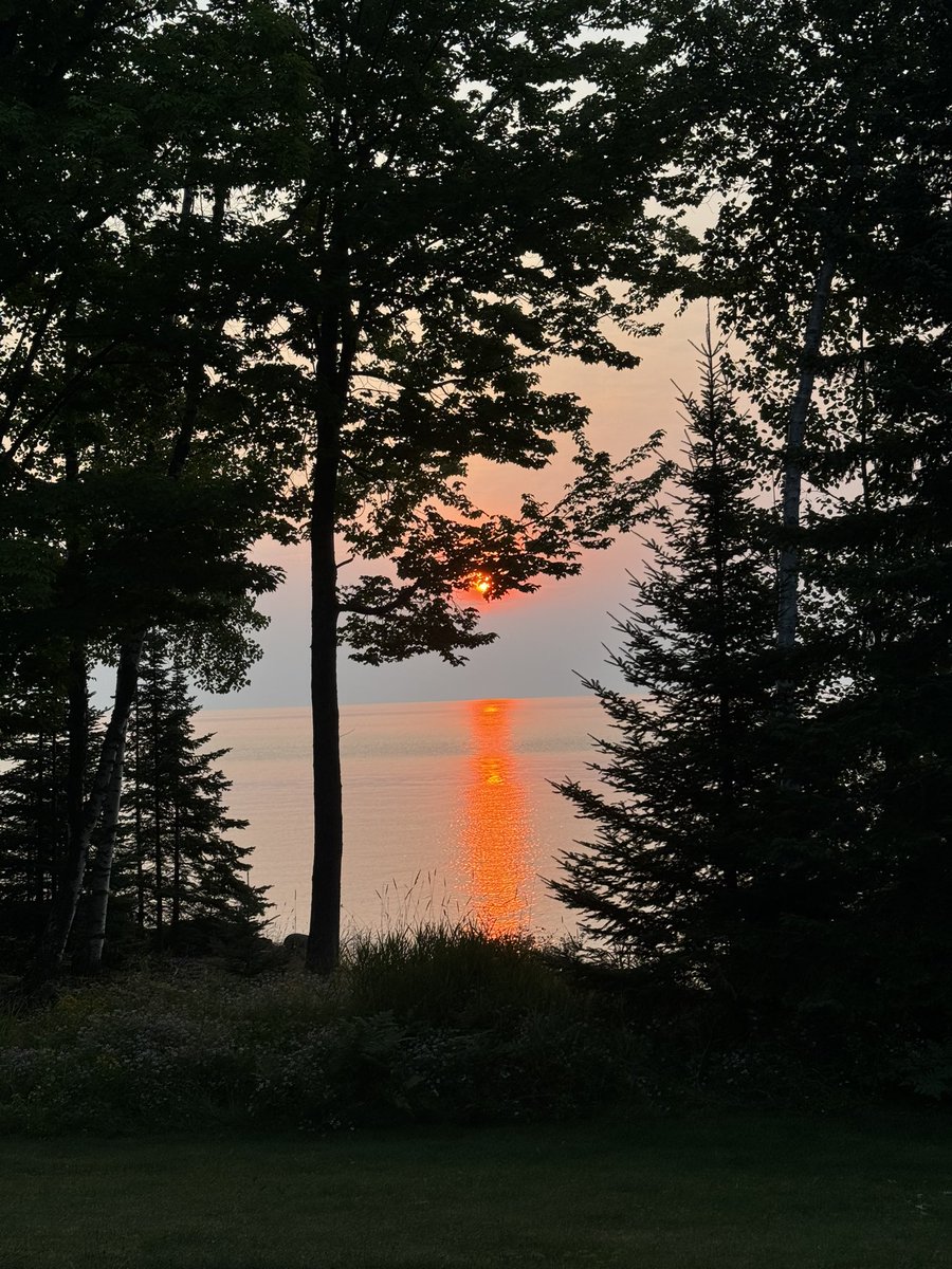 Sunrises over Lake Superior are magical!  
#sunrise
