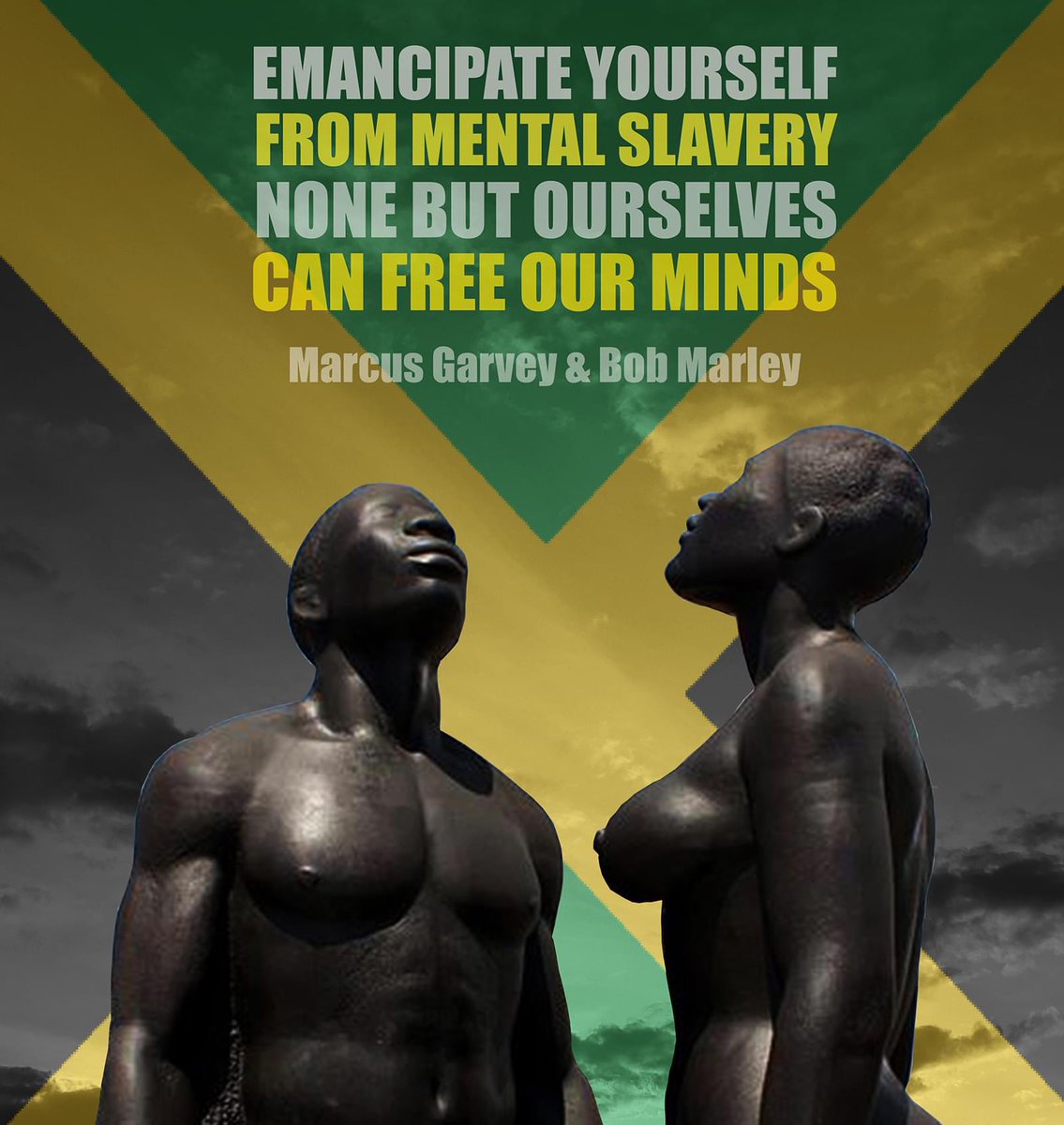 "We are going to emancipate ourselves from mental slavery because whilst others might free the body, none but ourselves can free the mind." - Marcus Garvey. Chattel slavery legally abolished in #Jamaica 186 years ago today, but we still have work to do. #Caribbean