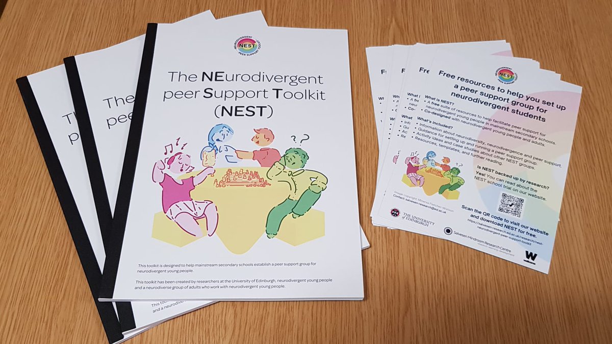 Brillant to be unboxing some copies of our NEurodivergent peer Support Toolkit (NEST). 
If you work in a secondary school and want to download (Free! Evidence-based!) resources to help set up peer support for neurodivergent students, find out more here: edin.ac/3Rr5W5R