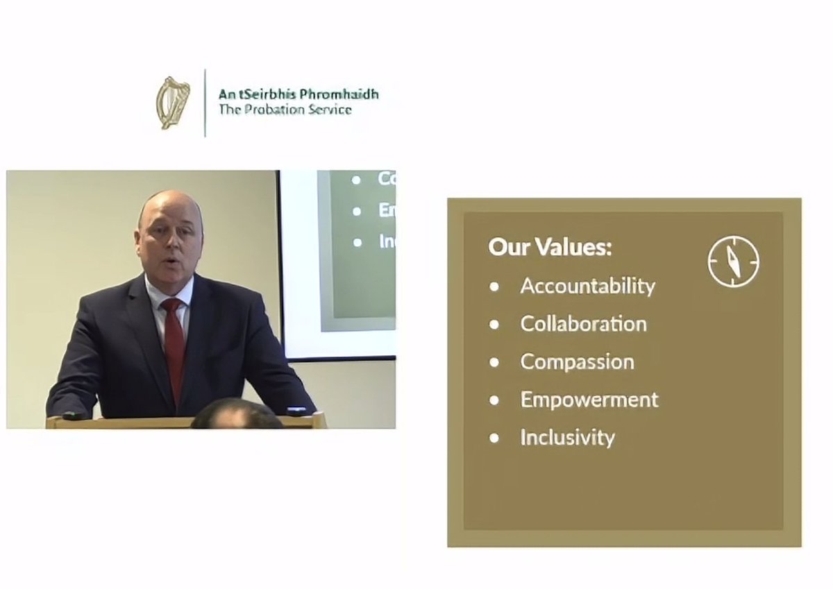 PACE_IRL's tweet photo. Mark Wilson, Director of the Probation Service, speaking at today's launch of the Statement of Strategy 2024–26: Changing Lives in Our Communities for Safer Futures. @probation_irl #SaferFutures https://t.co/wn9jKeYYLF