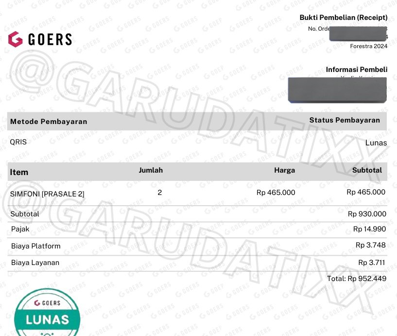 mygarudaa's tweet photo. Wts Tiket Forestra 2024
🪪 2 tiket presale 2 Forestra
⏰️ Bandung 31 Agustus 2024
Yang minat Bisa Dm 🙏🏼🙏🏼
Kapan lagi nonton Konser ditengah hutan bareng artis papan atas 🫵
#forestra #wts #wtb #zonajajan #zonauang #bandung #wtbtiket #WTs #WTB #forestra2024 https://t.co/CGCTYPenLU