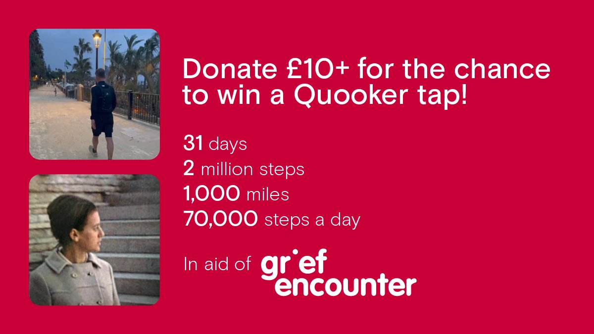 We are giving away three Quooker taps this August!

Donate just £10 or more via the link below and you could win one of three Quooker taps, including a CUBE with Free Installation in your home.

Thank you for all your support,

Stephen

justgiving.com/page/stephen-j…