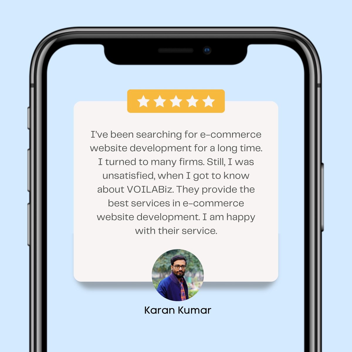 BizVoila's tweet image. Thrilled by a client&apos;s glowing review! 🌟 VOILA Biz delivers top-notch eCommerce websites in Gurgaon. Let&apos;s elevate your online presence! 📈✨ #VOILABIZ #GurgaonWebDevelopment #eCommerceExcellence