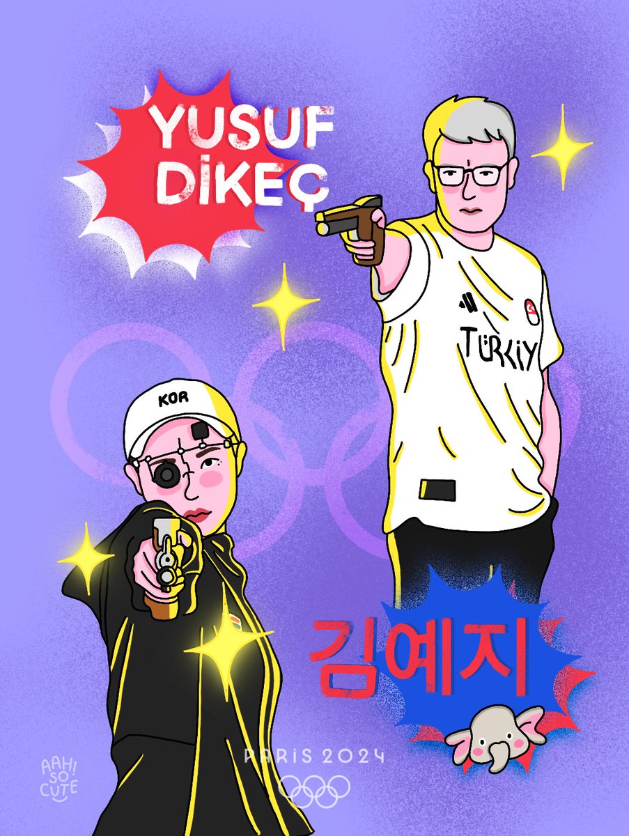 aahsocute's tweet photo. First we got South Korean Kim Yeji who won silver while carrying her daughter’s elephant doll in her pocket. Then comes her Turkish competitor Yusuf Dikeç, who casually goes out and wins the Silver with no equipment!

#paris2024 #olympics #shootingsport #김예지 #YusufDikec https://t.co/oQQRxCUzCE