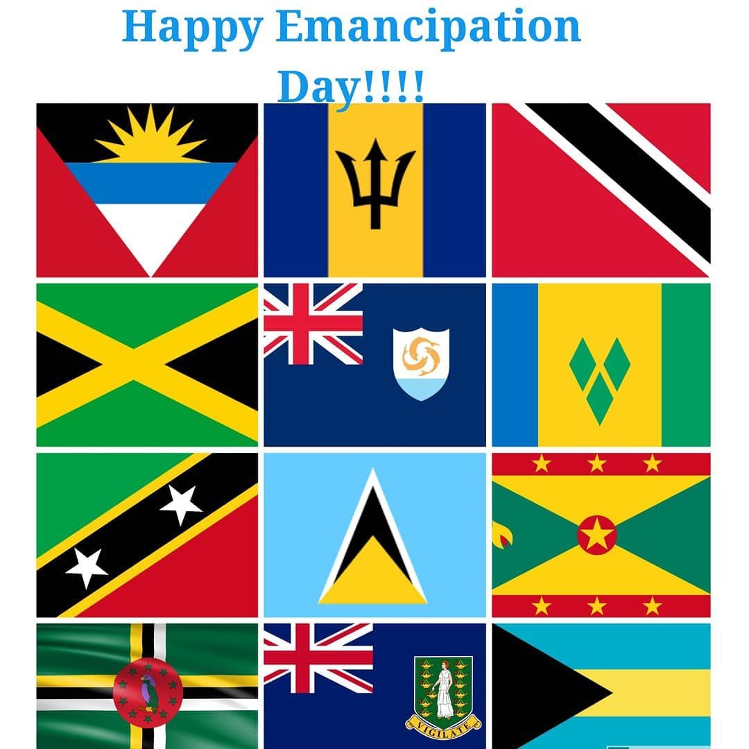 Happy Emancipation Day! Let us celebrate freedom in all it's forms: physical, spiritual, and emotional as we celebrate the freedom from slavery of our African brothers and sisters. ⛓️‍💥⛓️‍💥
🇧🇧🇹🇹🇯🇲🇦🇮🇻🇨🇰🇳🇱🇨🇬🇩🇬🇾🇧🇸🇩🇲🇻🇬🇦🇬