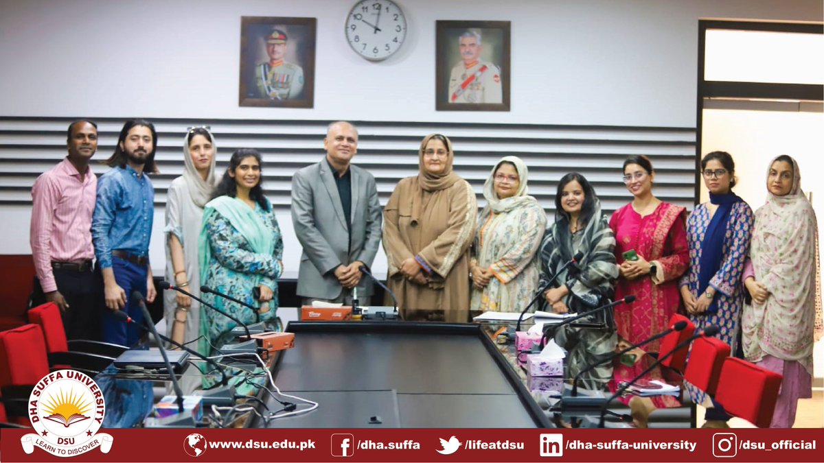 Handing over the charge of Head of Department Humanities &amp; Social Sciences: Dr. Razi Sultan to Dr. Samreen Bari.
