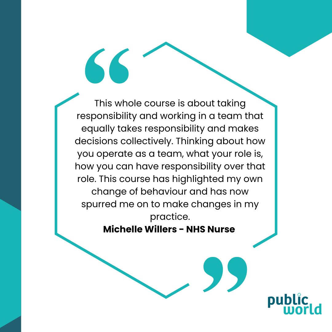 Discover the power of collective responsibility with our blended learning course!  Learn how to work effectively in self-organising teams, make decisions together, and take ownership of your role. 

 👉publicworld.com/blended-learni…

#Teamwork #SelfOrganisation #ProfessionalGrowth