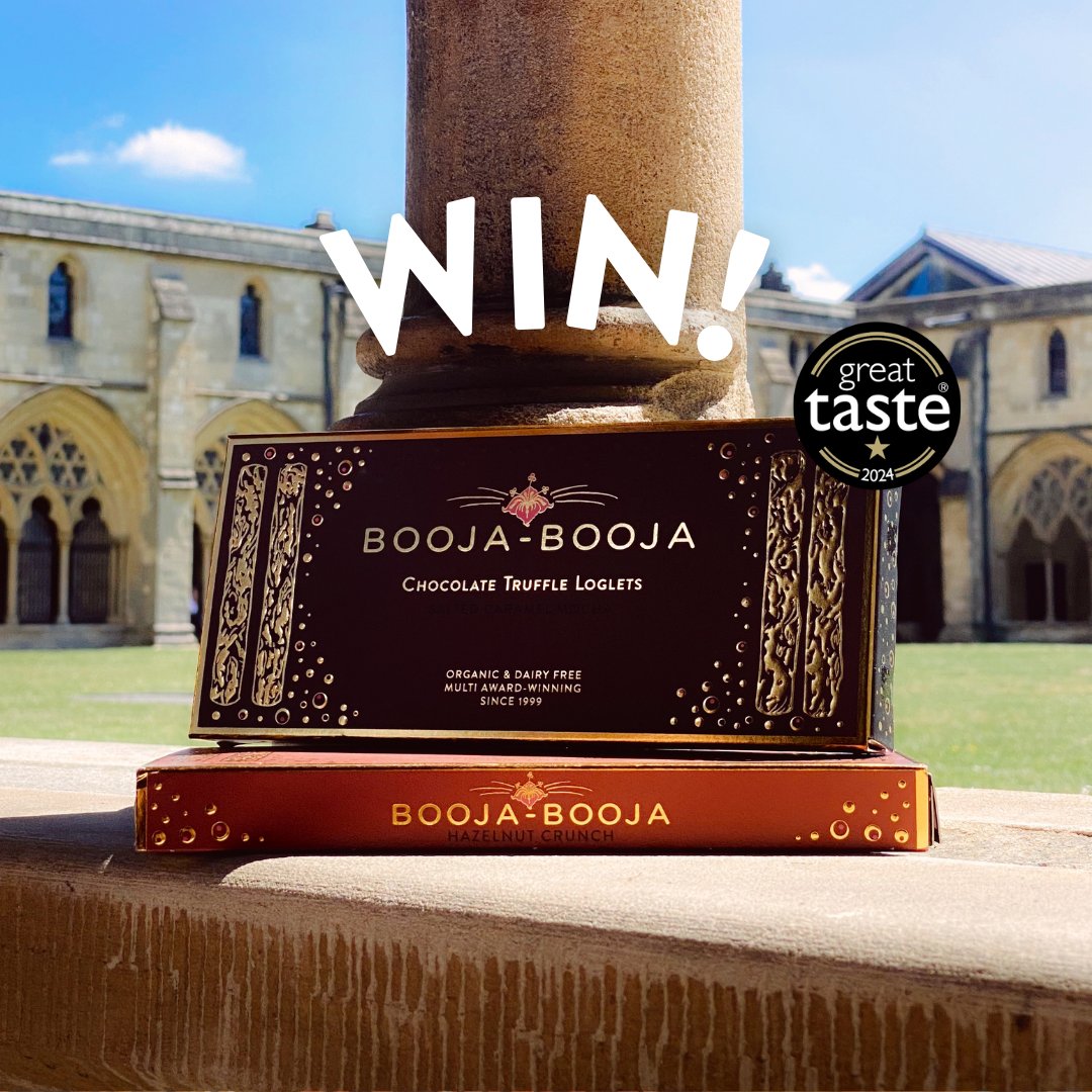 BoojaBooja's tweet image. WIN a box of our #GreatTasteAward winning Chocolate Truffle Loglets! To enter just RT this post with #GreatTasteAwardBoojaBooja by midnight Sun 4th August 2024. UK only. Non transferable. No cash equivalent #BoojaBooja #AwardWinning #GlutenFree #DairyFree #Vegan #Organic #GTA24