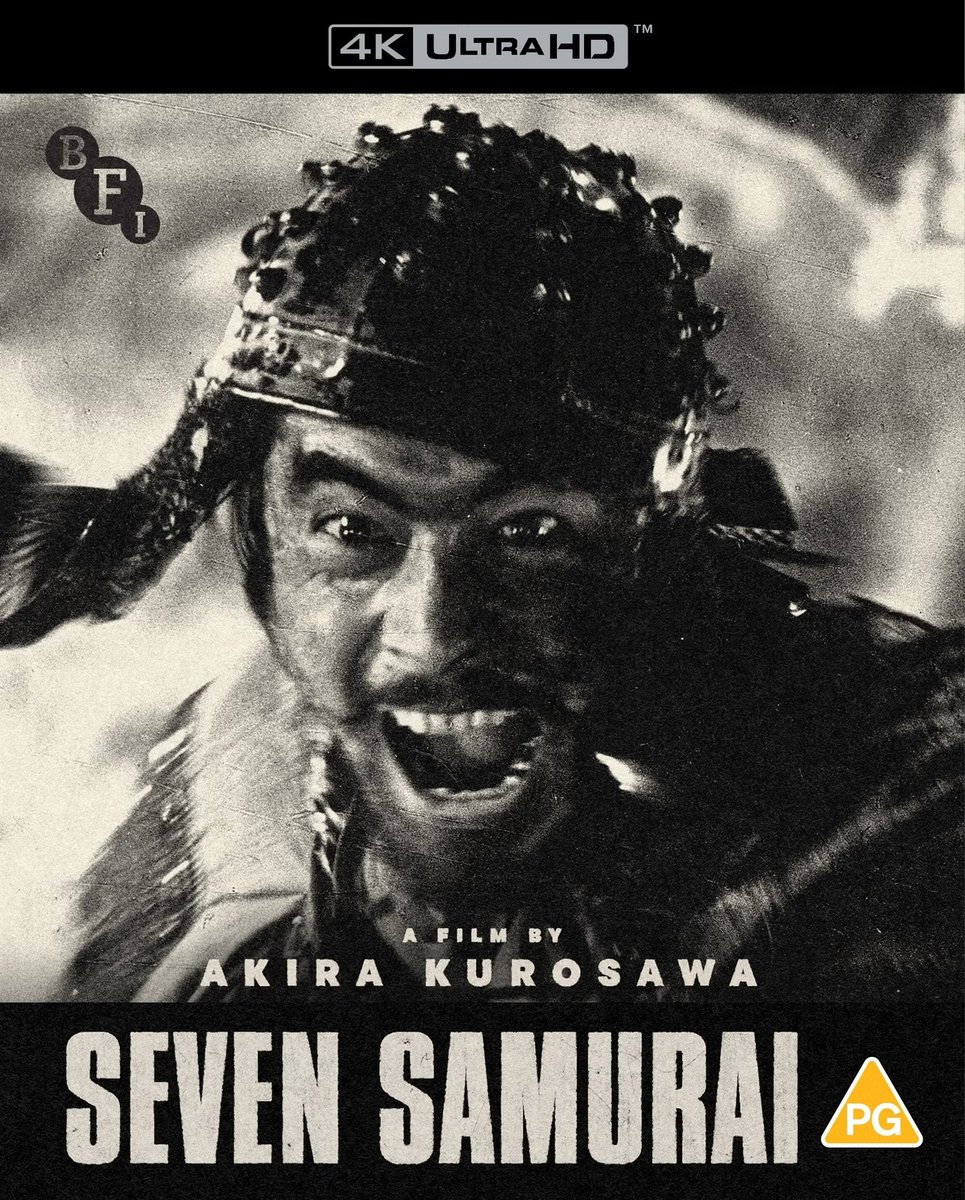 英国BFI版の『七人の侍』4K UHD。日本盤もこの仕様、デザインで