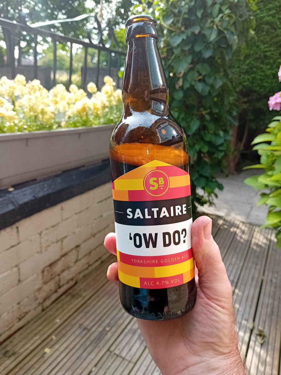 What better way to celebrate #Yorkshireday2024 with a cold <a href="/saltairebrewery/">Saltaire Brewery</a> 'ow do beer