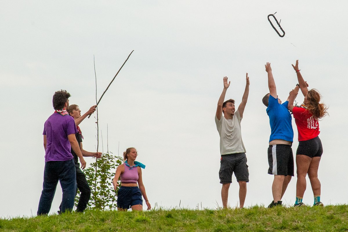 ScoutingEurope's tweet photo. Participants at #Roverway2024 are fully embracing the outdoors and enjoying the fresh air. The campsite is buzzing with laughter and spontaneous games. It's wonderful to see everyone connecting and making memories, bringing us all closer together.
#NORTHoftheordinary https://t.co/EfHDOeAoQE
