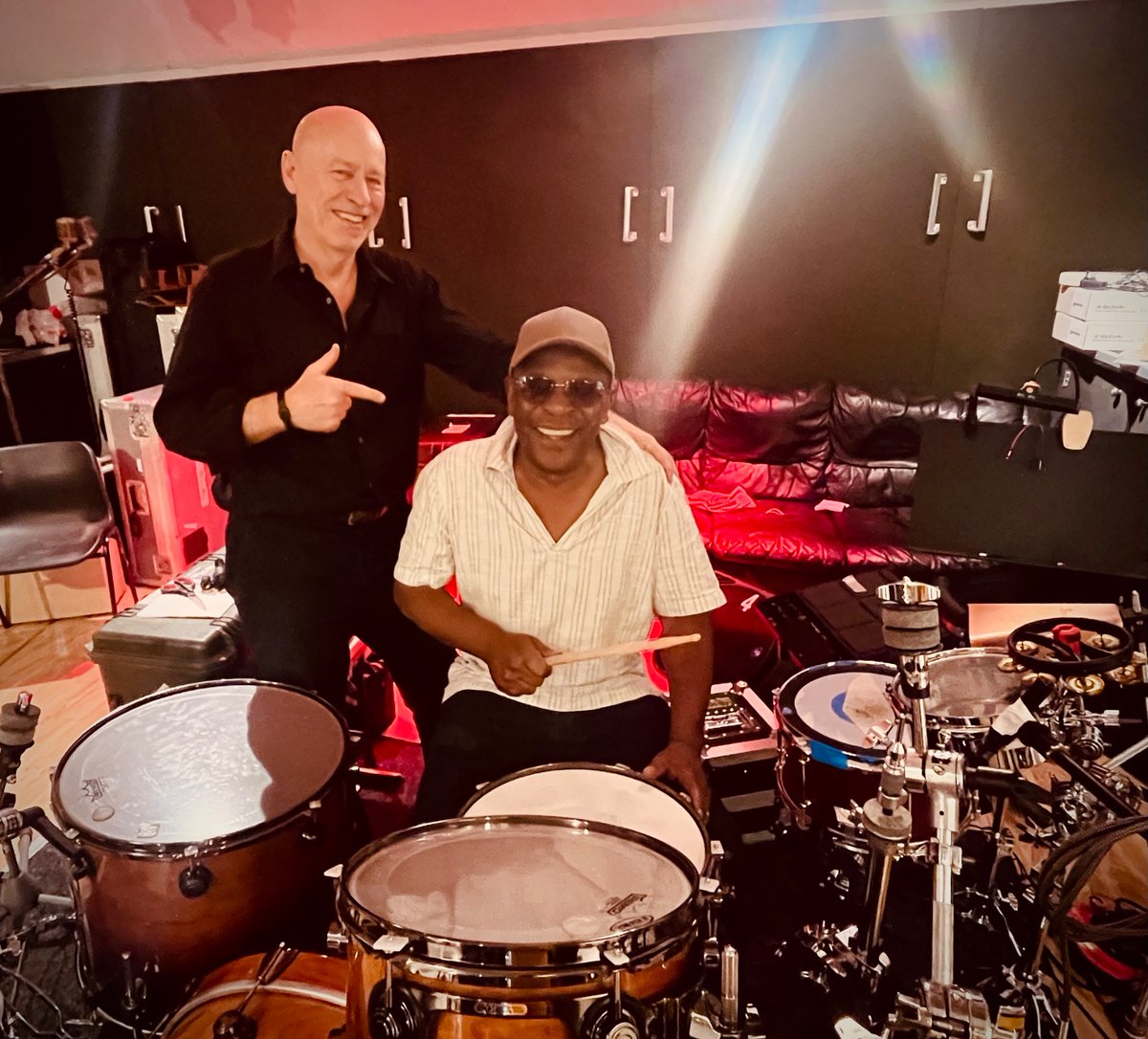 #THETHE in rehearsals this week with the great Zeke Manyika!