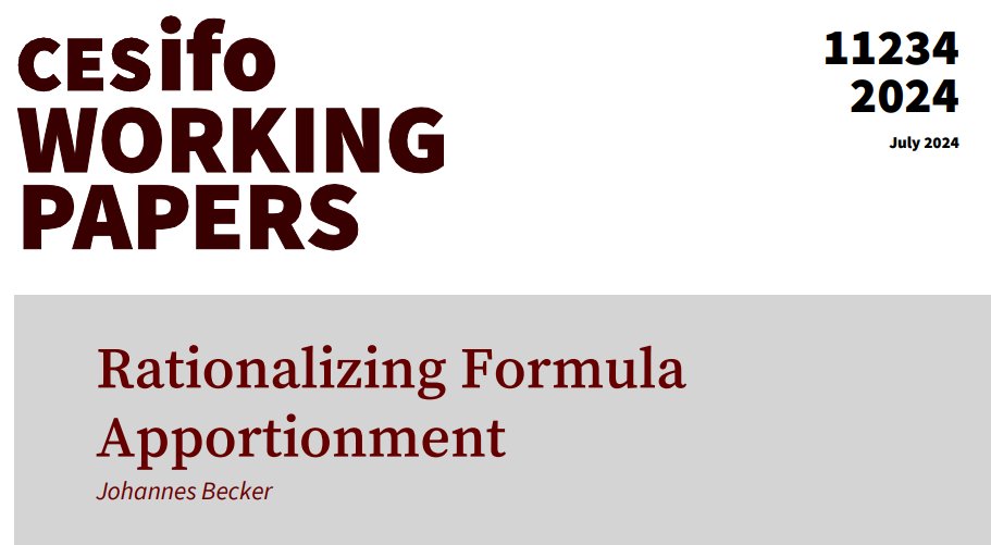CESifo (@cesifonetwork) on Twitter photo Rationalizing Formula Apportionment | <a href="/YohannesBecker/">Johannes Becker</a>
#econtwitter
cesifo.org/en/publication… Rationalizing Formula Apportionment | <a href="/YohannesBecker/">Johannes Becker</a>
#econtwitter
cesifo.org/en/publication…