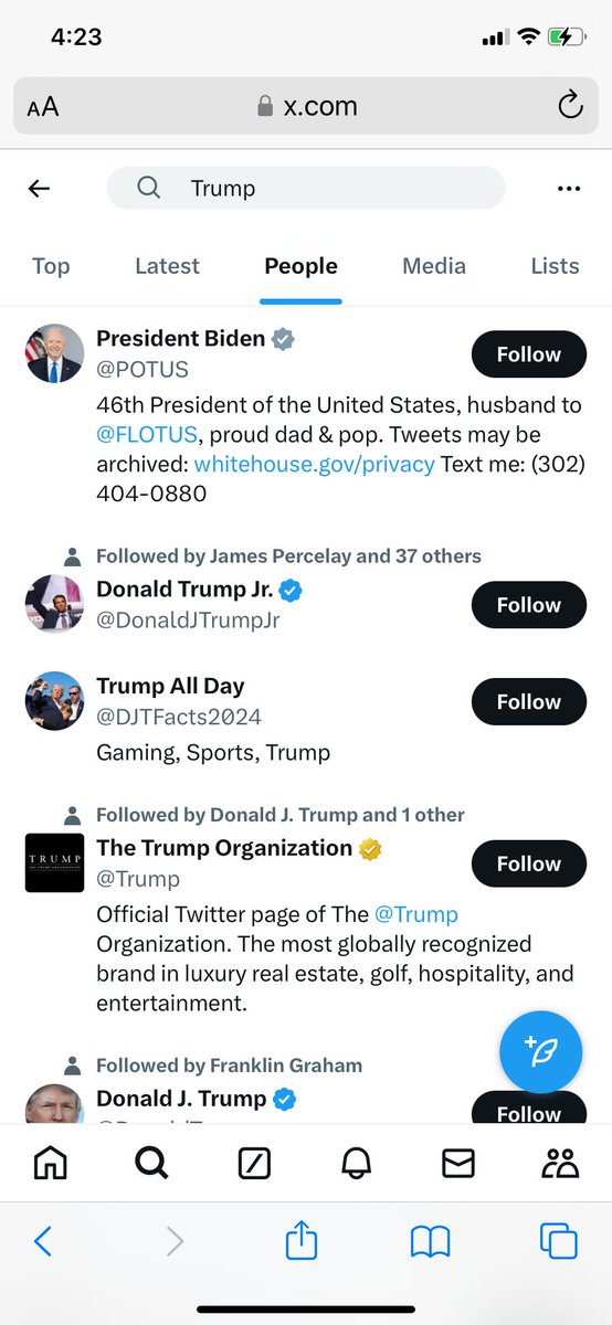 pinermagic's tweet image. When typing in Trump into X search, why is Biden the top search result @elonmusk ?