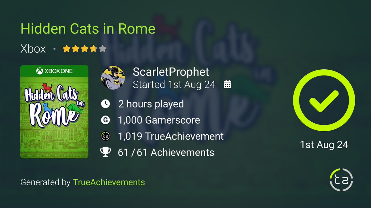 ScarletProphet's tweet photo. Completion 118 on the run to half a million gamescore (500,000), Current total is 414,310 gs! Getting there slowly #xbox #XboxSeriesX #gaming #AchievementUnlocked #Achievementhunting https://t.co/yyAKmCLNJS
