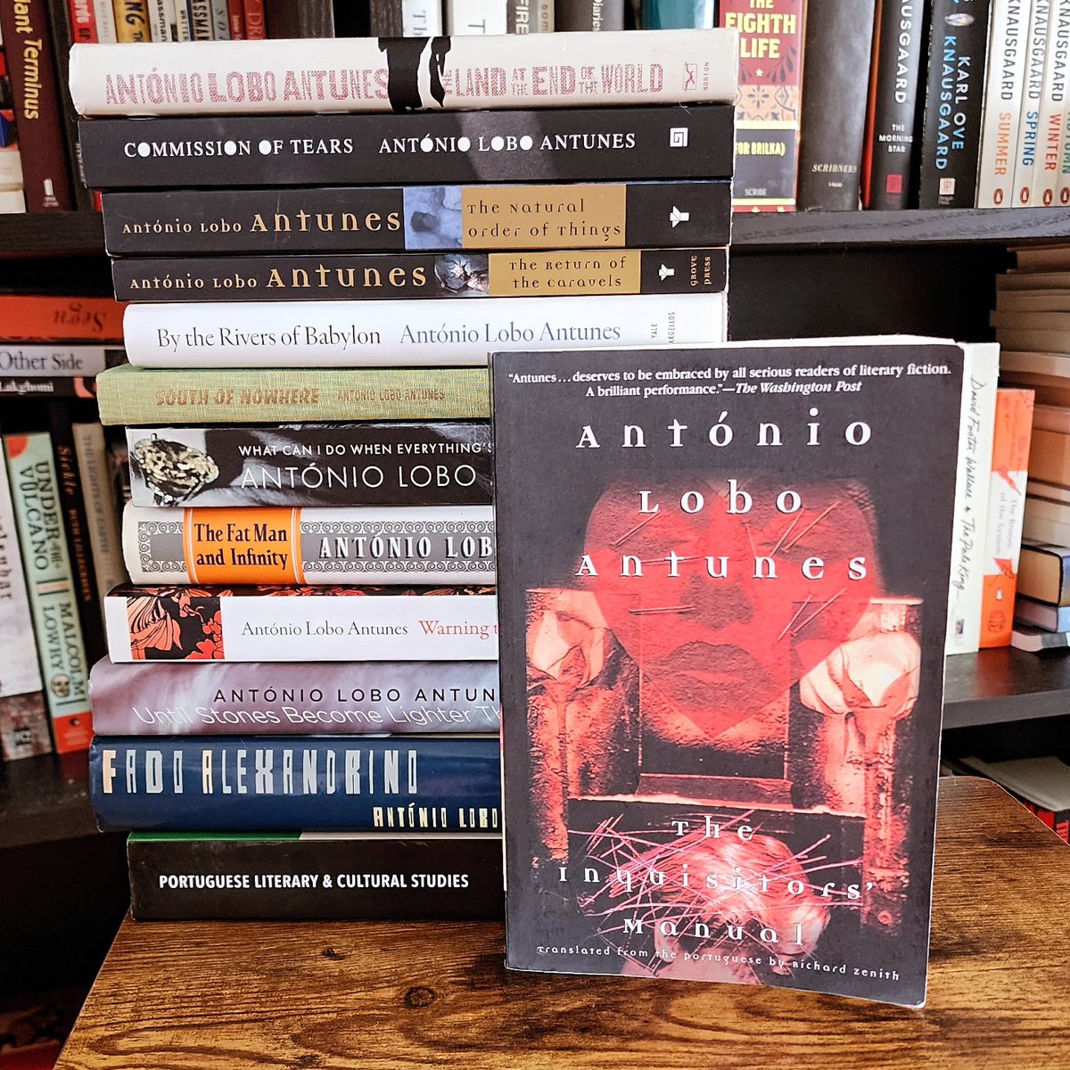 travelstoriesyt's tweet image. New review of António Lobo Antunes' THE INQUISITORS' MANUAL, trans Richard Zenith (2003).
Astoundingly brilliant novel.
youtu.be/KCjJCGbdREM?si…