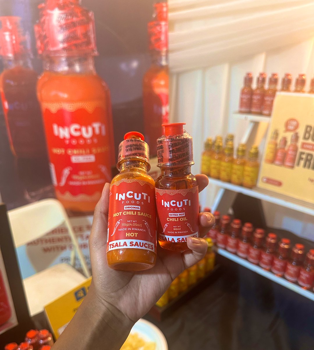 incutifoods's tweet photo. Spice up your life with Incuti Foods’ hot sauces! 🔥 Buy 3 and get 1 free at our expo booth. #incutifoods #hotsauce #chilli #spiceyourlife #expo #deals #rwanda https://t.co/26x8m9KUHY