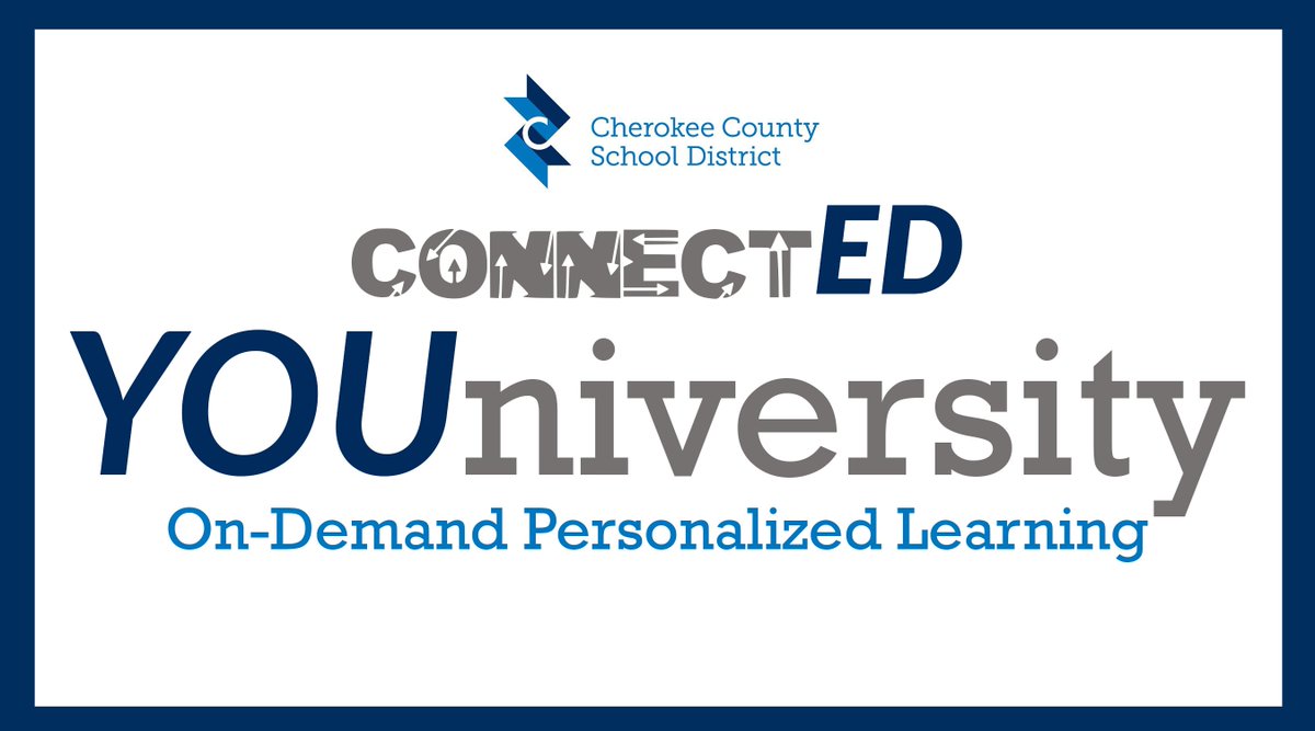 ConnectED YOUniversity is back for 2024-2025 and we need you, our <a href="/CherokeeSchools/">Cherokee Co. Schools</a> Teachers to make it a success. Learn more and join the fun at: bit.ly/ccsdconed25 
#AreYouConnectedCCSD