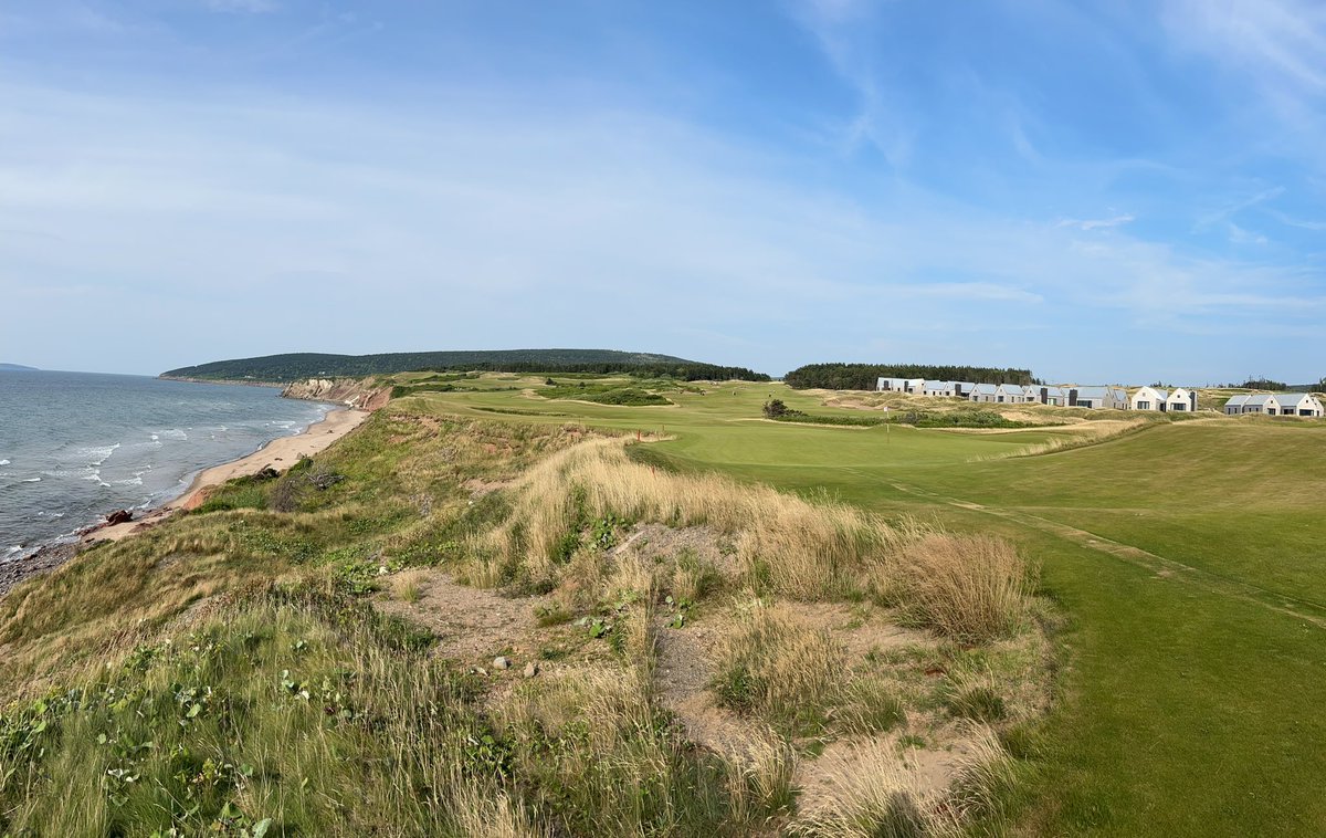 tbourg29's tweet photo. Your first round of golf in 12 months should not be at Cabot if you’re looking to score, but what a place. https://t.co/rE3hC2WoD3