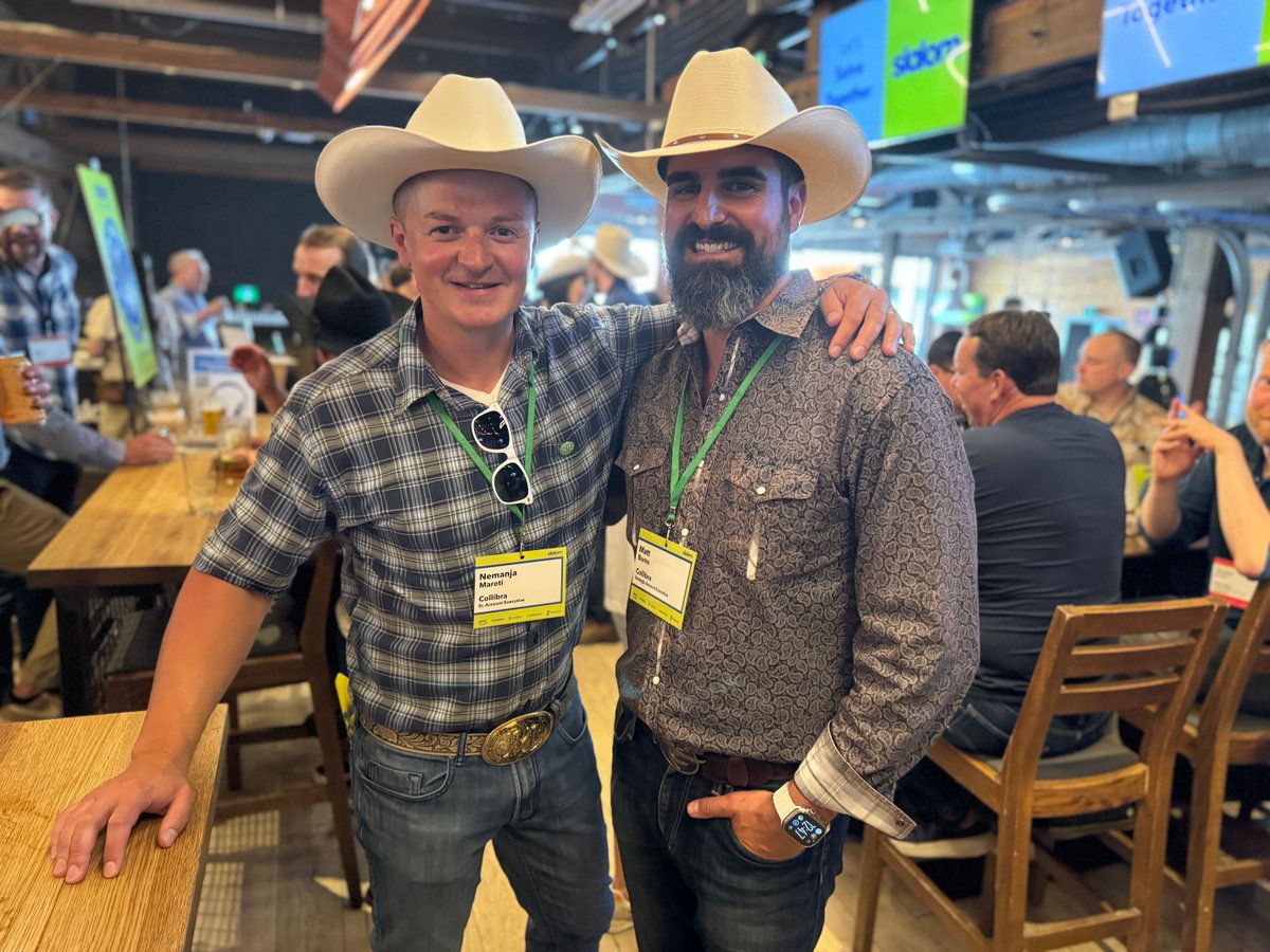 collibra's tweet image. Should've been a cowboy, but learned to wrangle data instead! 🤠 At the Calgary Stampede's Slalom Stampede event, nearly 1,000 attendees joined us for a day filled with insightful discussions &amp;amp; new connections. It was a rootin'-tootin' tech adventure! #OneCollibra