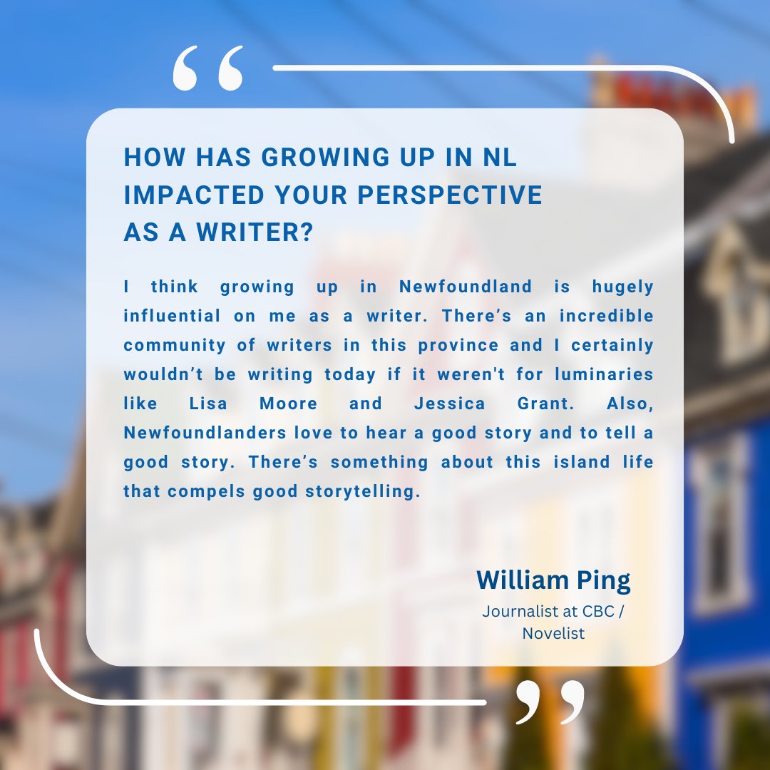 🌟 #SpotlightSeries: Meet William Ping! 🌟

Join us as we dive into the creative mind of acclaimed local author <a href="/RealWilliamPing/">William Ping</a> in our latest Q&amp;A. Swipe to Discover the inspirations behind his gripping novel, Hollow Bamboo. 📚✨

#GlobalNL #Networking #NewfoundlandandLabrador