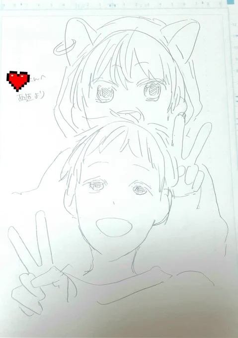 姪と甥に媚びるために描いた姪甥とそれぞれの推し3枚 