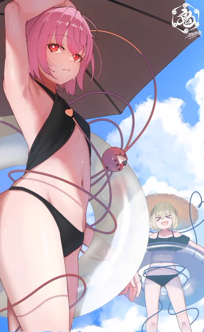 熱いので涼し気な古明地姉妹
