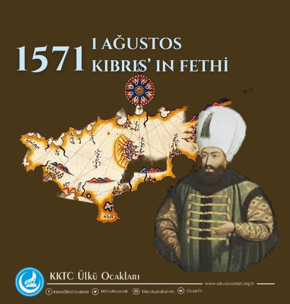 Kıbrıs’ın fethinin 453. yıll mübarek olsun. Ecdadımızın yadigarı Kıbrıs’ta Türk varlığı  sonsuza dek yaşayacaktır.
