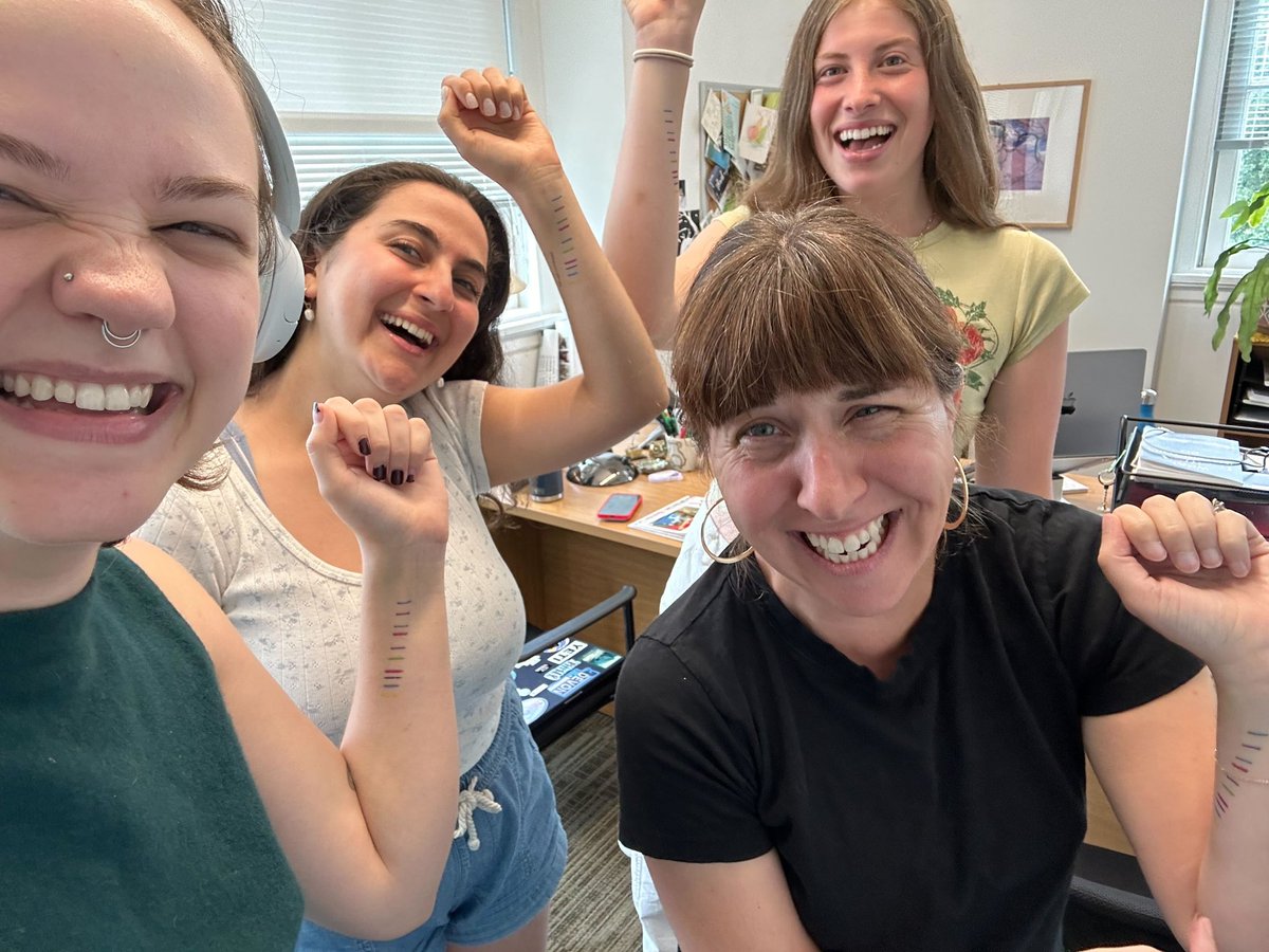 Important lab update: my students discovered that bio-rad will send you protein ladder temporary tattoos