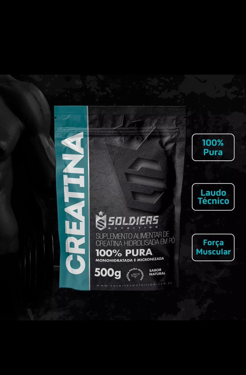 promocontext's tweet image. ✨️Essa creatina esta com uma oferta Imperdível, você não pode deixar de aproveitar 

💪🏼 Creatina Monohidratada 500g Soldiers Nutrition (45% OFF)

💵 De R$140,00 por R$76,62

mercadolivre.com/sec/193VVwU
