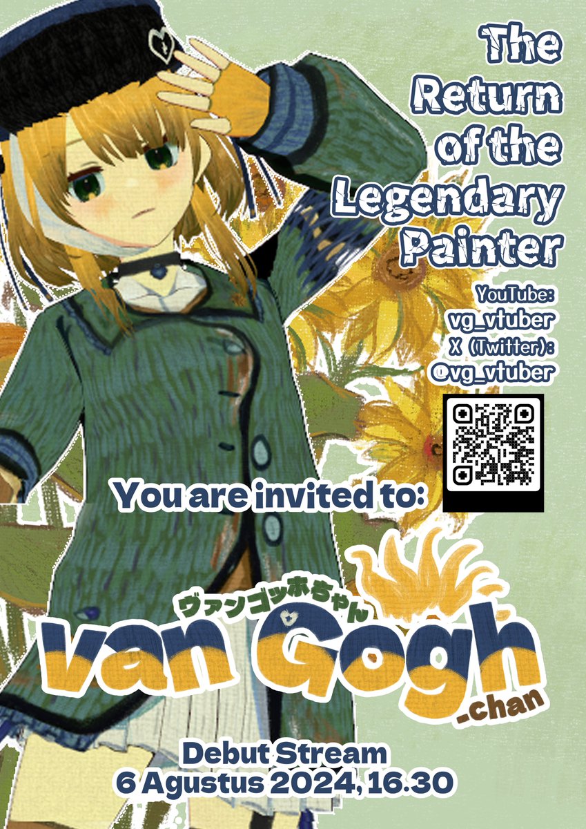 vg_vtuber's tweet photo. 🌻 GOHO-CHAN DEBUT STREAM 🌻

6 Agustus 2024, Jam 16.30 https://t.co/BqEDeWAKU1

Bagi yang mau kirim pesan atau hadiah bisa isi link: https://t.co/COvglhldTH

Btw, Goho bakal GIVEAWAY merch DAN Discord Nitro basic juga waktu debut loh!! (syarat dan ketentuan ada pic terakhir ya!) https://t.co/hoMihT3enL
