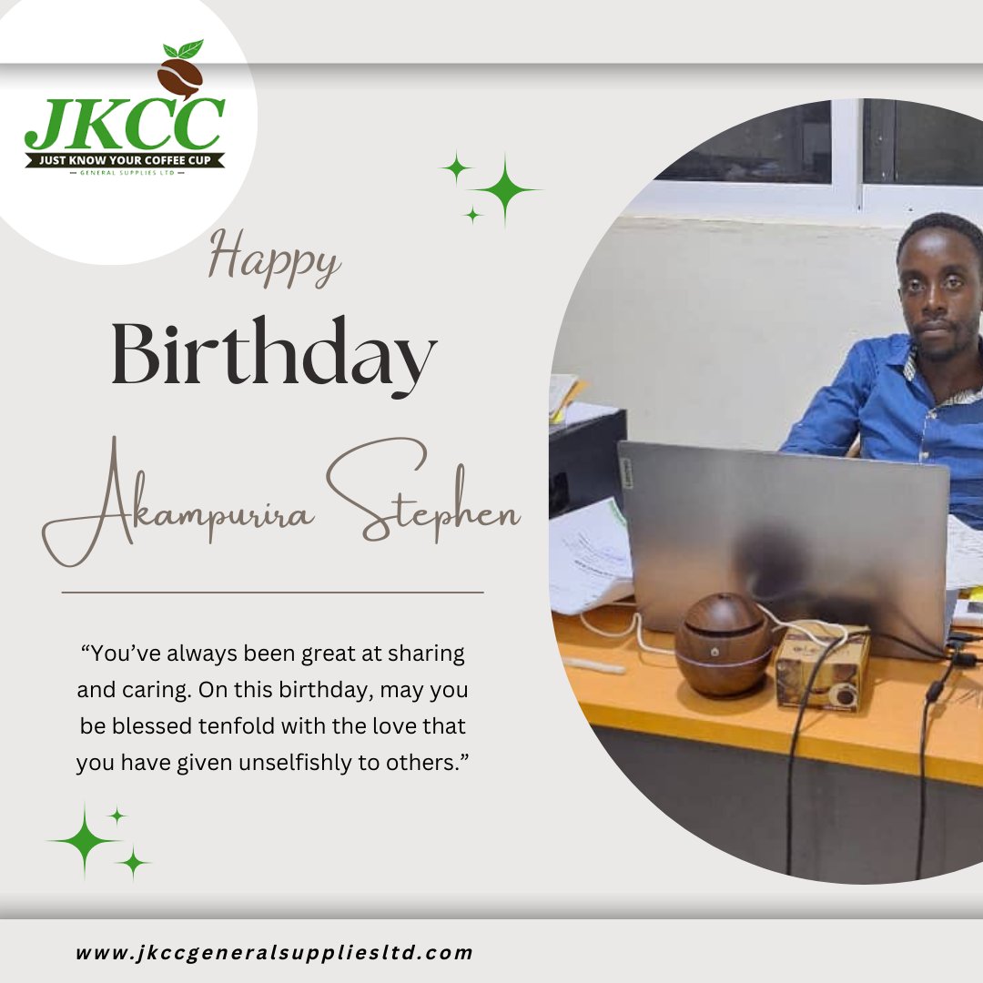 Happy birthday Stephen export and logistics chief from JKCC team