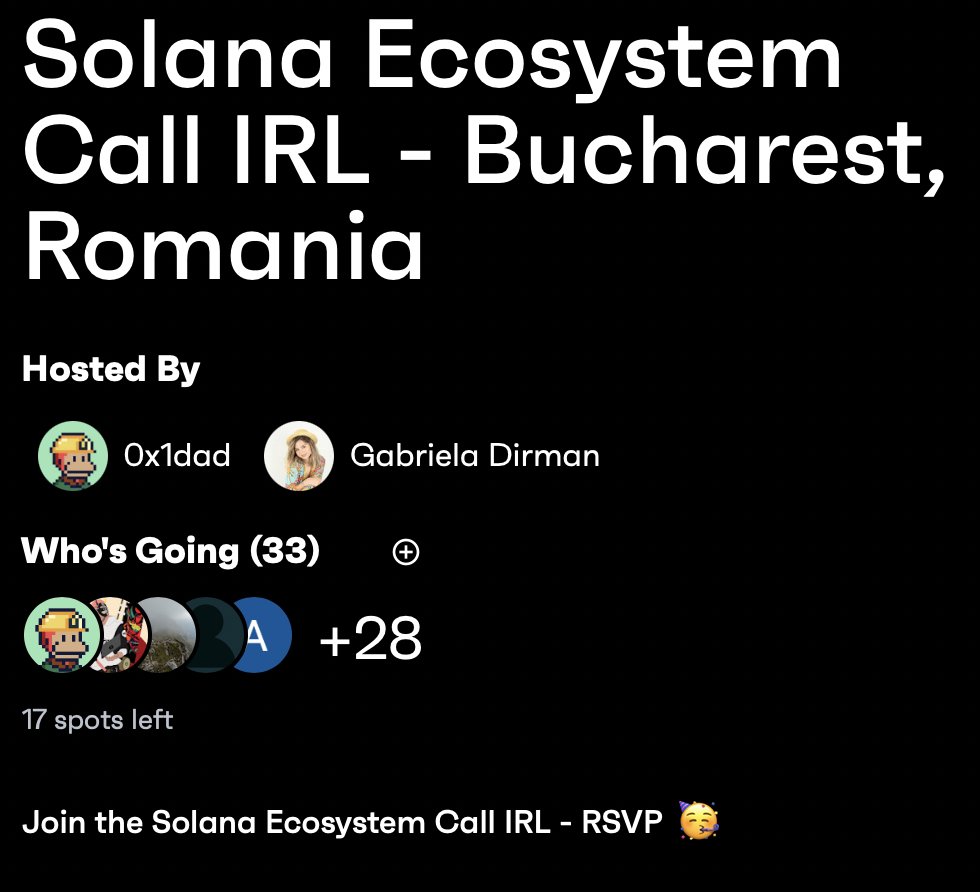 See you all today! From 18:00, you know where ;)

RSVP if you haven't, link in the previous tweets🇷🇴🫡