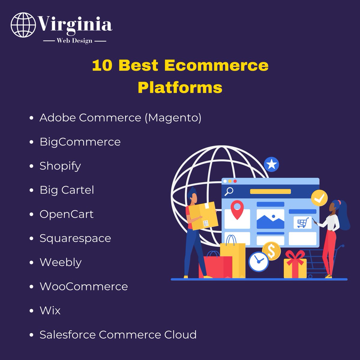 VAWebCreators's tweet image. Dive into our latest post as we explore the top 10 e-commerce platforms shaping the future of online business.

#Ecommerce #OnlineBusiness