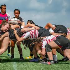 To all my Hoosier friends, if you are just now getting turned on to women's rugby, I suggest you come out and watch the Indiana University Women's Rugby team (and the I.U. men's team) this fall. As one of their slogans put it so eloquently, "We put the laughter in manslaughter."