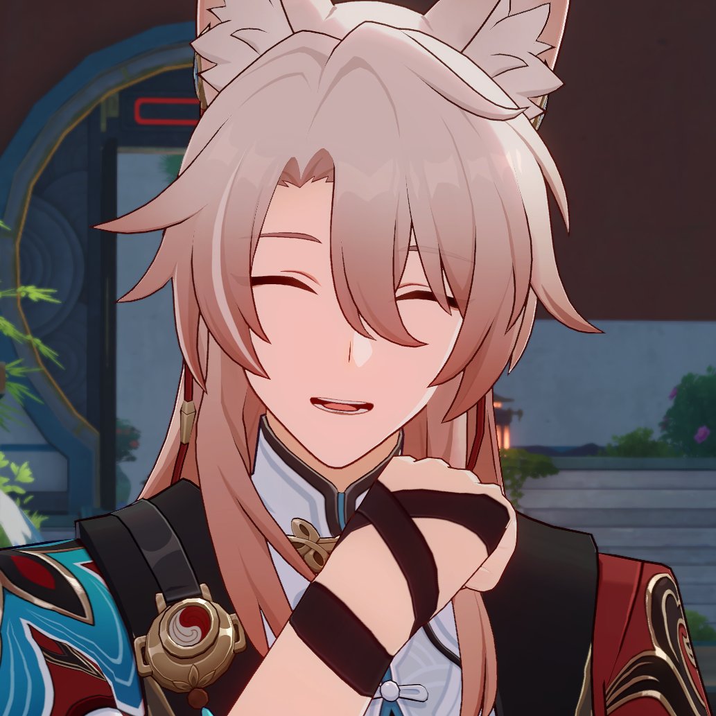 itzsutefu's tweet image. Okay but like... why does Jiaoqiu's perpetually closed (not always) eyes look good on him like hello??

anyway OTSUTEFU!

We did part of the quest in the new event!

We sent our blessings to @/VaunHausk to return the favor!💖

#VTuber | #StreamEnd