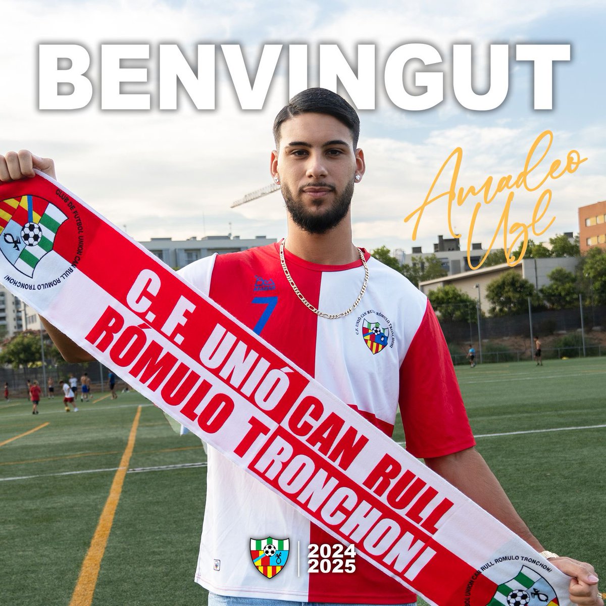 𝗙𝗶𝘁𝘅𝗮𝘁𝗴𝗲 𝟭𝗲𝗿 𝗘𝗾𝘂𝗶𝗽‼️

L'extrem 𝐀𝐦𝐚𝐝𝐞𝐨 prové del <a href="/cdllanosabadell/">CD Llano Sabadell</a> i és un jugador ràpid, i explosiu. Amb gol i amb ganes de competir i guanyar sempre. 

Benvingut Amadeo👏🏼

#FeelTheRull #FutbolCatala #Canrull