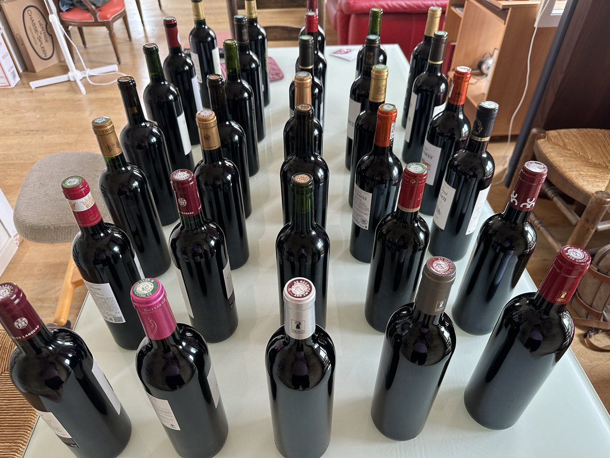 Getting ready for blind tasting!