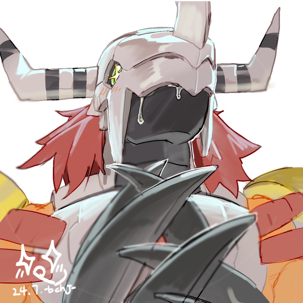 I’m not done sharing yet!😝😛
1/3"is Wargreymon's ups and downs"❤️💢💧🎉

I tried to capture Wargreymon’s different emotions by using various helmet angles.
是Keep On企划的图！超级感谢
#digimon #デジモン
#wargreymon #お台場メモリアル 
#8月1日メモリアル2024 
#digimonanimation25th