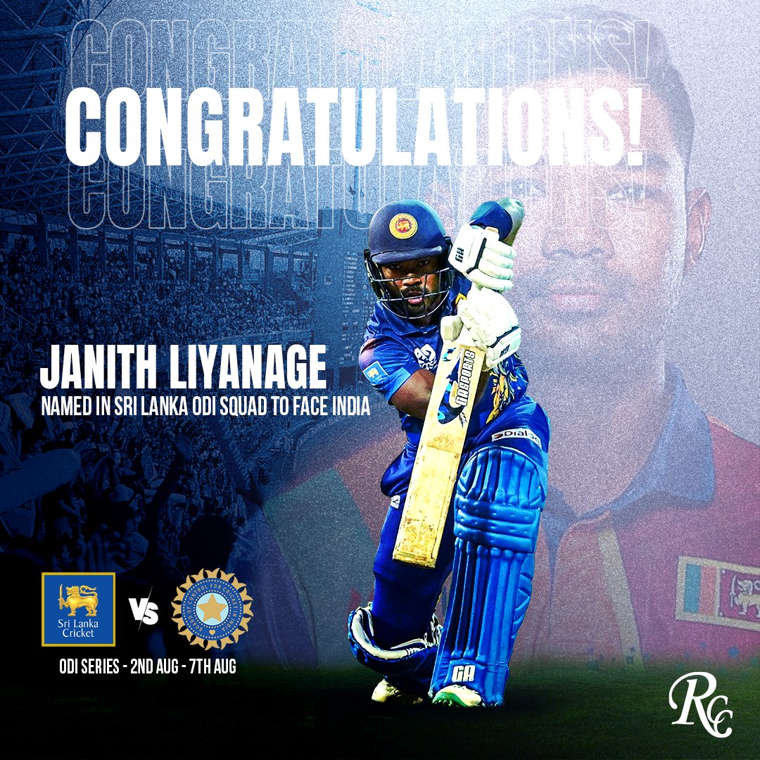 🏏 Shoutout to Janith Liyanage! 🏏

Huge congratulations to our star, Janith Liyanage, for being selected in the Sri Lanka ODI squad to take on India! 🌟

Best of luck, Janith! 💪🔥

#RagamaCC #SriLankaCricket #SLvsIND