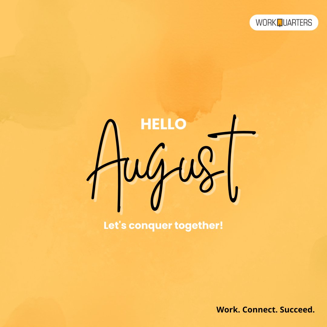 Workquarters1's tweet photo. Happy August!
It's time to level up your productivity game.
Our coworking space is your secret weapon π
#happynewmonth
#workquarters
#coworkingspace
#ikorodu https://t.co/mn59szkBMM