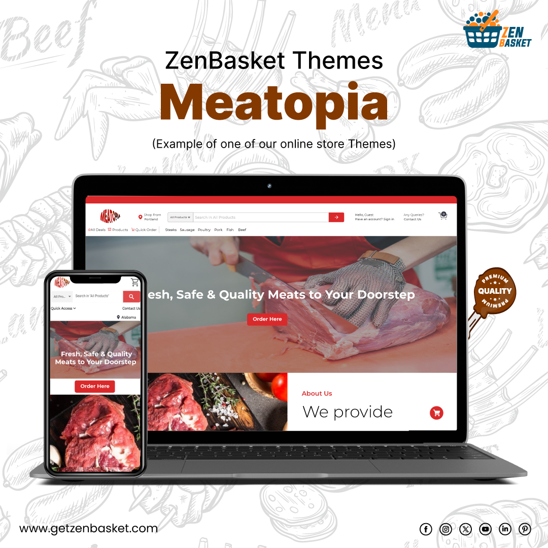 zenbasket's tweet photo. Meatopia: A specialized theme for meat retailers, showcasing premium products with a robust and appealing design for a seamless shopping experience.
Read More : https://t.co/yucJNfabt6
Theme Preview: https://t.co/AbqLYYUD0t
#ecommerce #ecommercestore #onlinebusiness #meatopia https://t.co/jQxasTpNMX