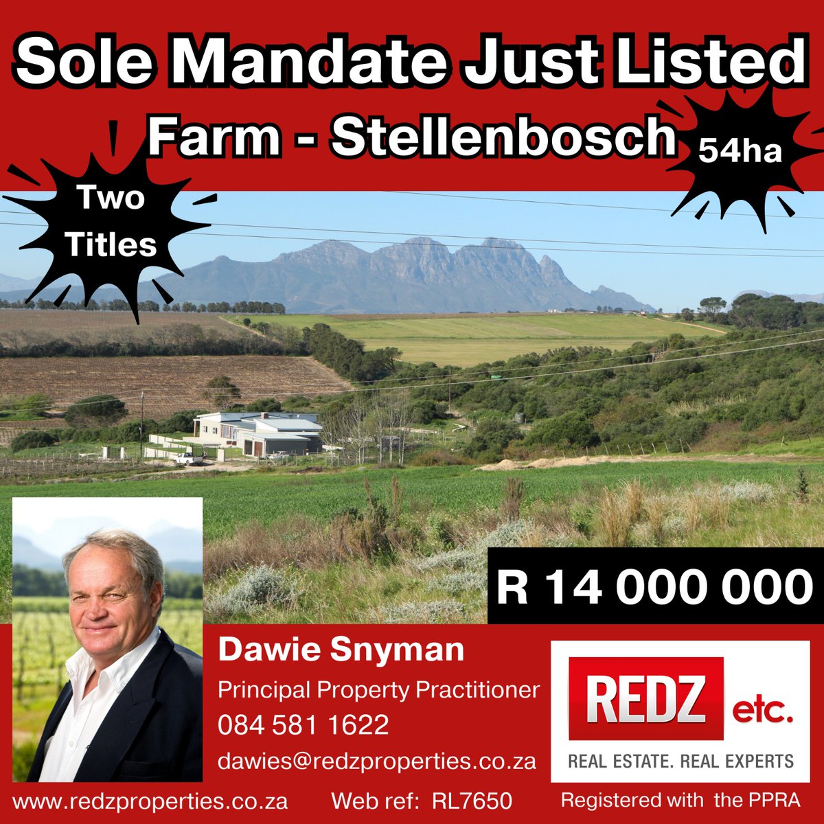 REDZetc's tweet photo. #solemandate #justlisted @PamSnyman1 #REDZetc #realestate #farmlife #realestateagent #realestaterealexperts https://t.co/yGf3OwXpda