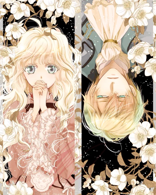 下絵と完成  #虫かぶり姫